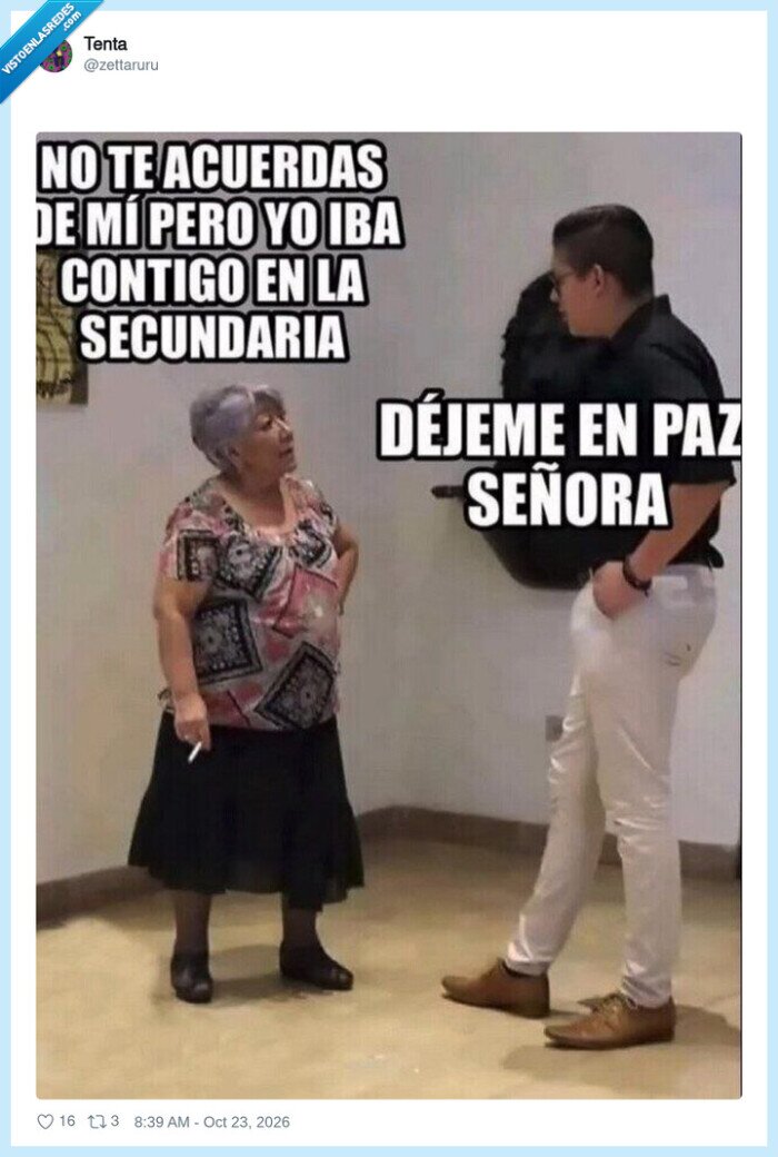 1764842 - Cuando alguien del instituto te reconoce y tú activas la amnesia selectiva, por @zettaruru