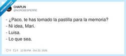 Enlace a Paco tiene memoria selectiva y Mari tiene un problema, por @NOROBESPIERRE