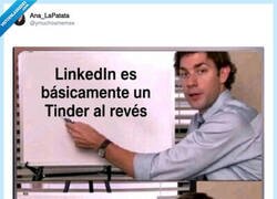Enlace a LinkedIn y Tinder, dos caras de la misma moneda, por @ymuchosmemes
