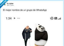 Enlace a Los grupos de WhatsApp con el nombre más acertado, por @En_jupiter_