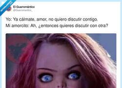 Enlace a Las discusiones de pareja, versión Chucky, por @Guarromantico_