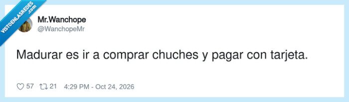 madurar,chuches,adultos,tarjeta