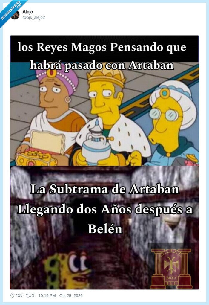 reyes magos,artab&aacute;n,simpson,navidad