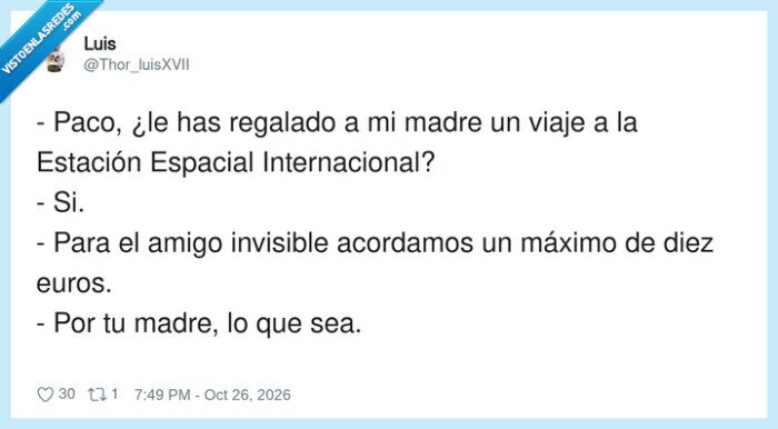 1765658 - El regalo low cost más ambicioso de la historia, por @Thor_luisXVII