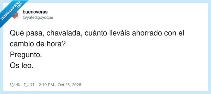cambio de hora,ahorro,luz,factura
