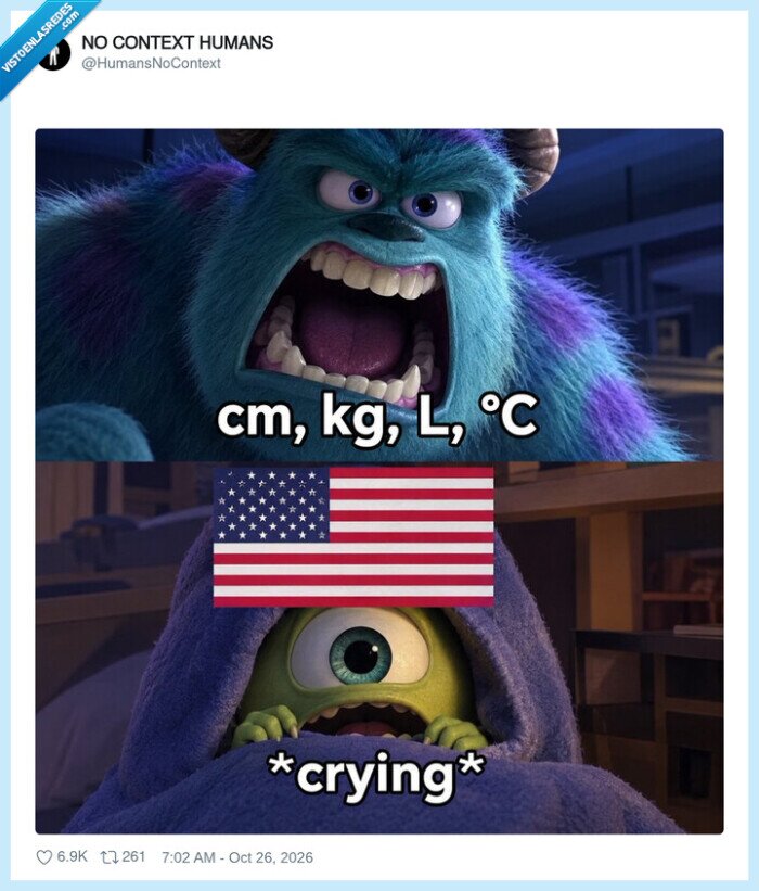 estados unidos,sistema m&eacute;trico,unidades,meme