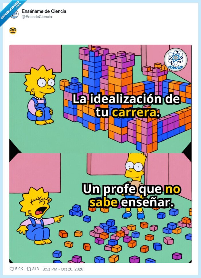 1765732 - Años construyendo la carrera y el profe lo tira en una clase, por @EnsedeCiencia