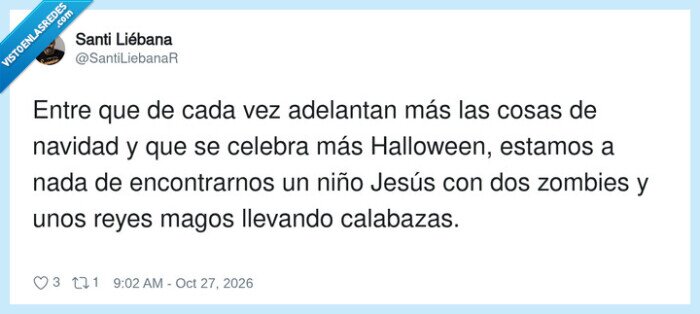 Navidad,Halloween,Zombies,Reyes Magos,Calabazas