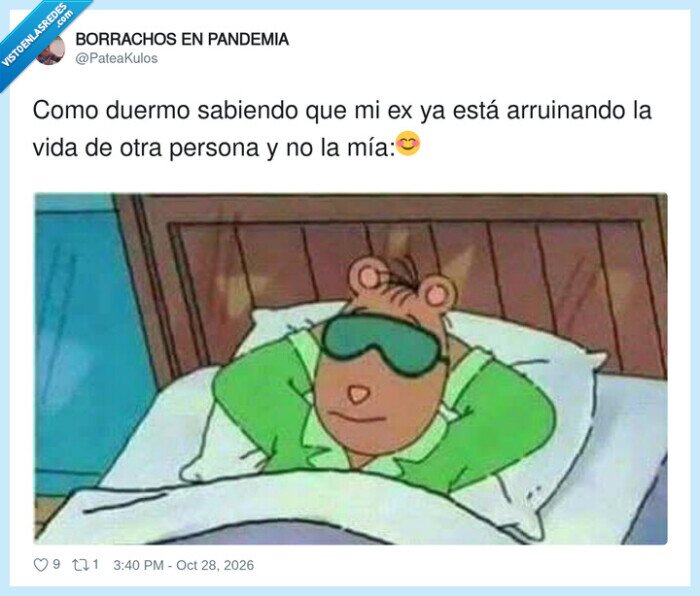 ex,relaciones,dormir,karma,tranquilidad
