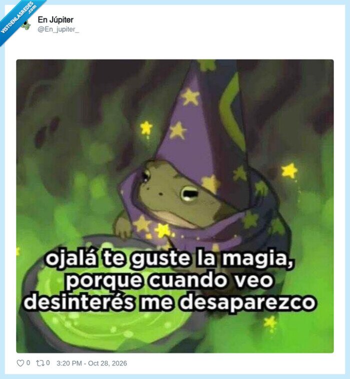 magia,desinter&eacute;s,desaparecer,rana,relaciones