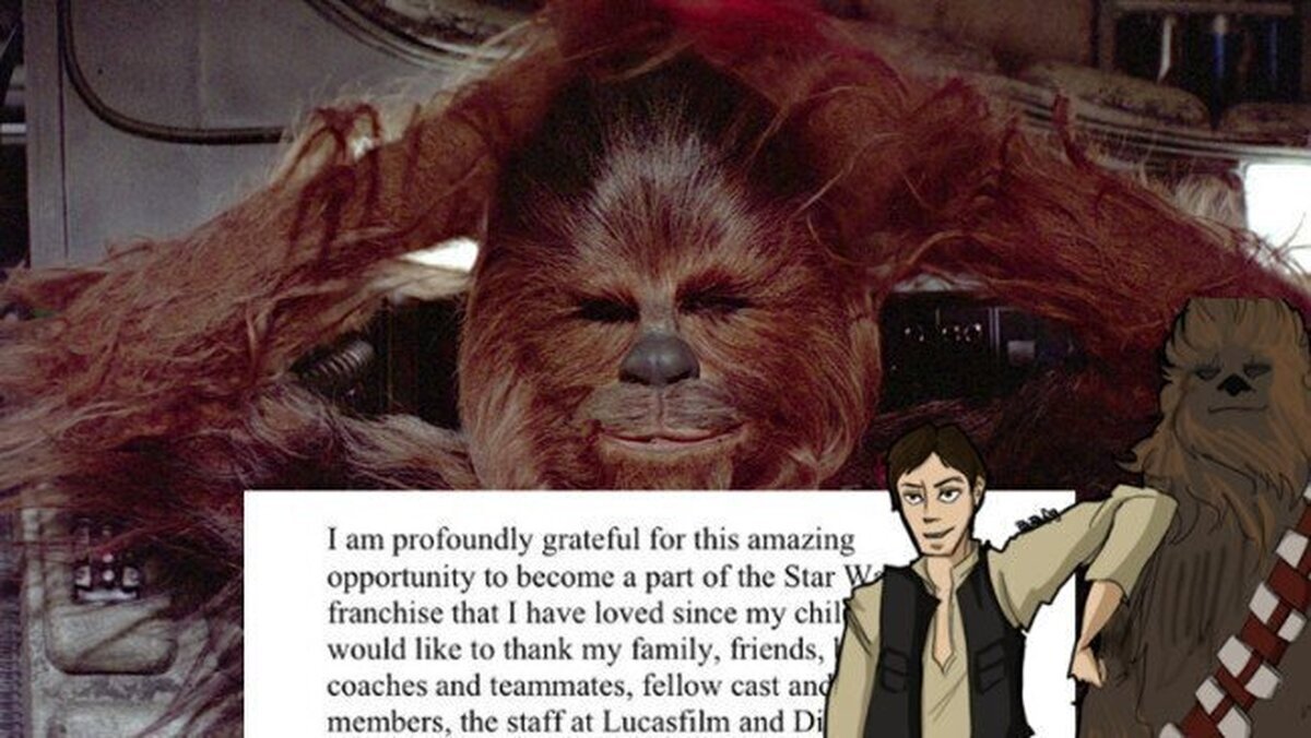 El Chewbacca del 'spin-off' de Han Solo manda un emotivo mensaje a los fans de Star Wars