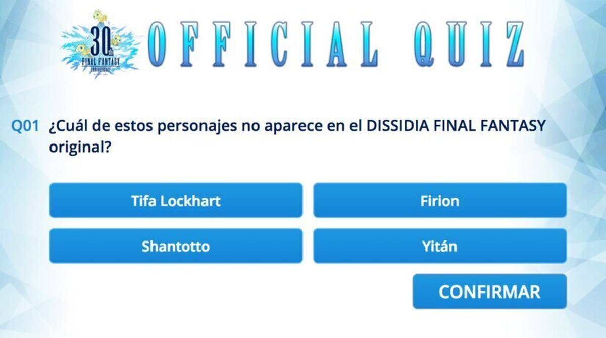 Concurso: Pon a prueba tus conocimientos sobre Final Fantasy