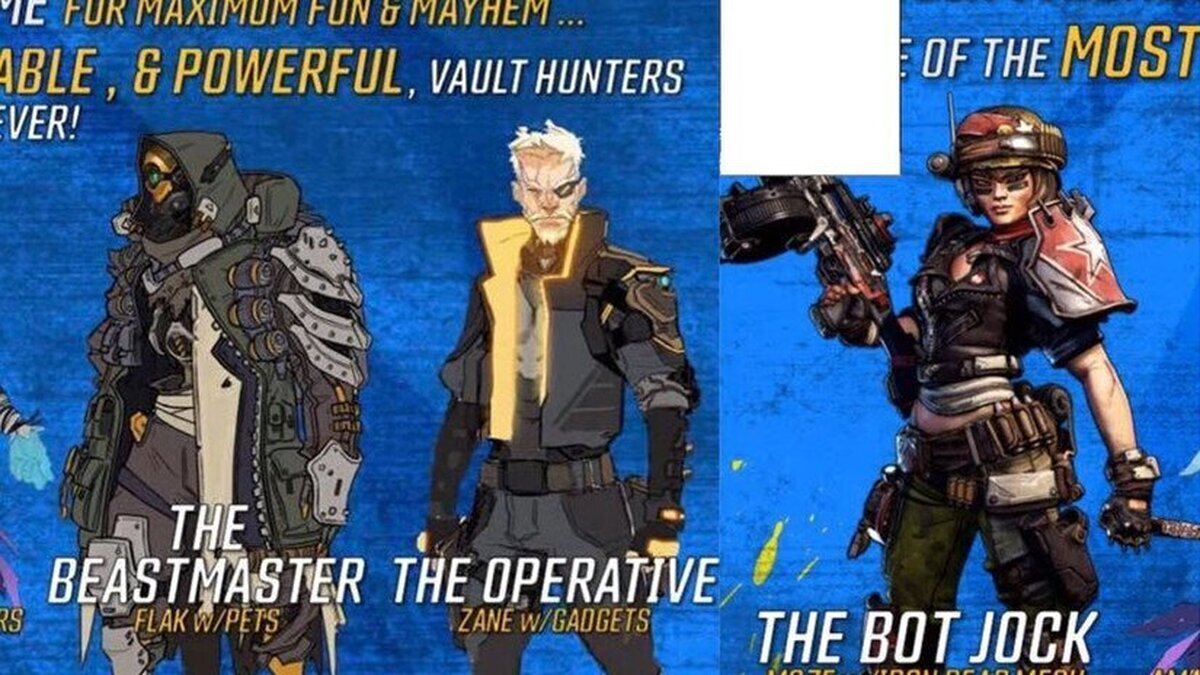 Se filtran varias ilustraciones de Borderlands 3