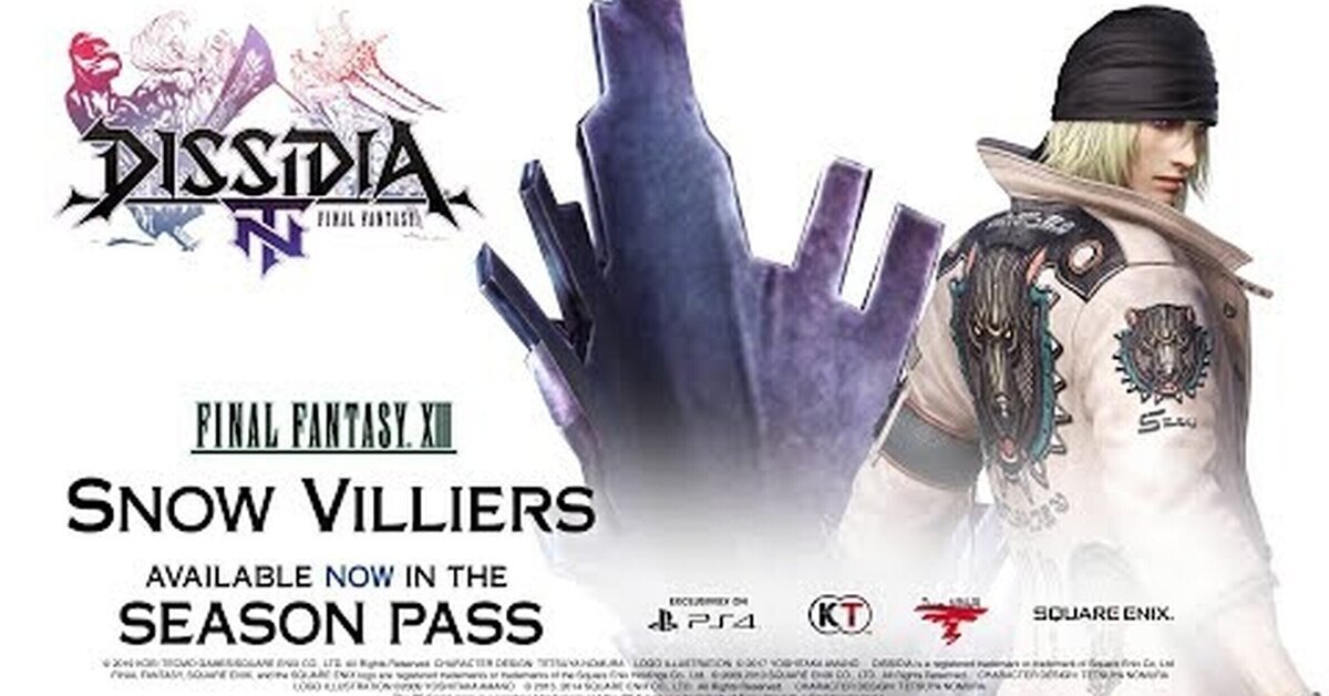 Snow Villiers se une a la lucha en DISSIDIA FINAL FANTASY NT