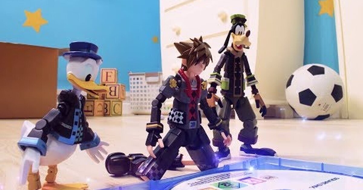 Las figuras de la colección Bring Arts de Sora, Donald y Goofy cobran vida 