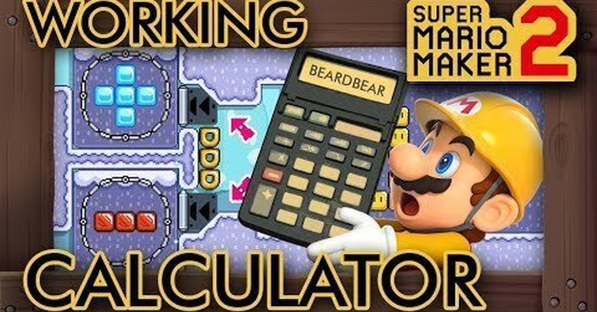 Crean una calculadora funcional en Super Mario Maker 2