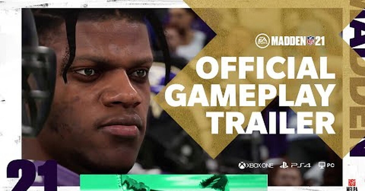 Lamar Jackson, MVP de la NFL, protagoniza la portada del videojuego EA SPORTS Madden NFL 21