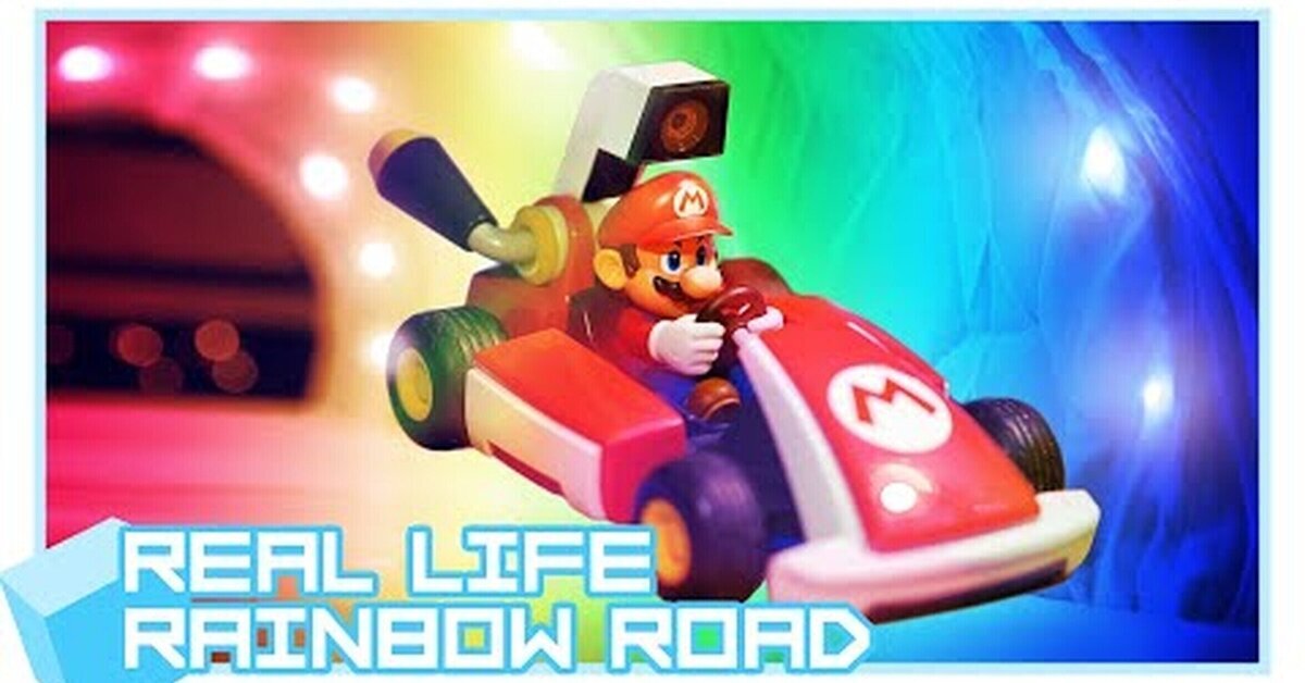 Un fan crea la Senda Arcoiris en  Mario Kart Live: Home Circuit y el resultado es una pasada