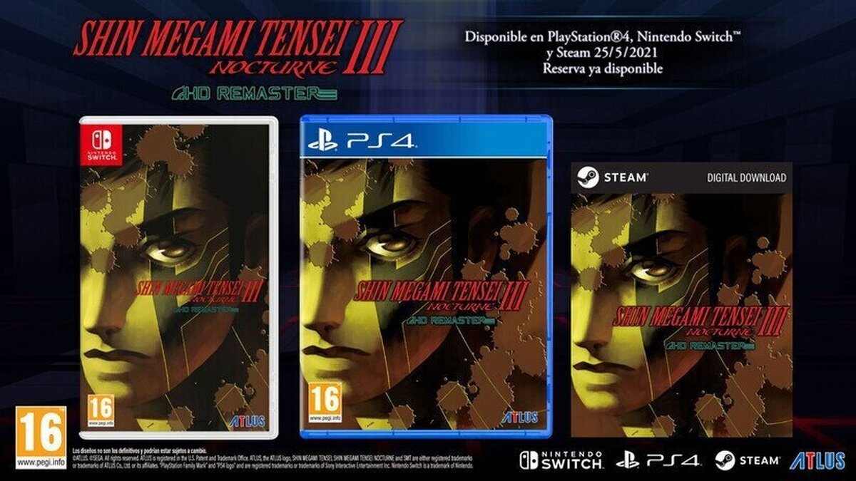 Anunciado Shin Megami Tensei III Nocturne HD Remaster para PS4, Switch y Steam