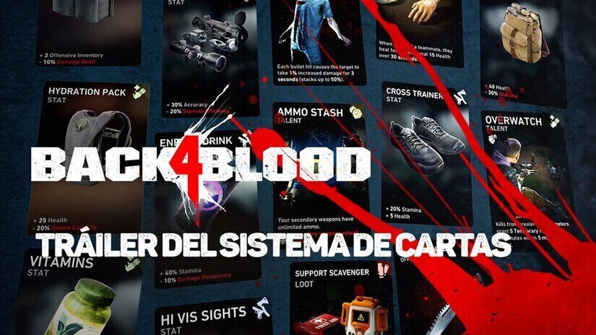 BACK 4 BLOOD - El nuevo tráiler muestra un sistema de cartas innovador que proporciona una amplia rejugabilidad