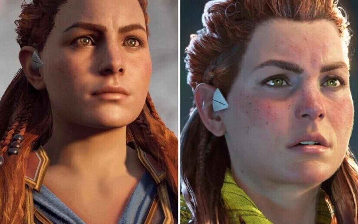 Arden las redes por el aspecto de Aloy en Forbidden West