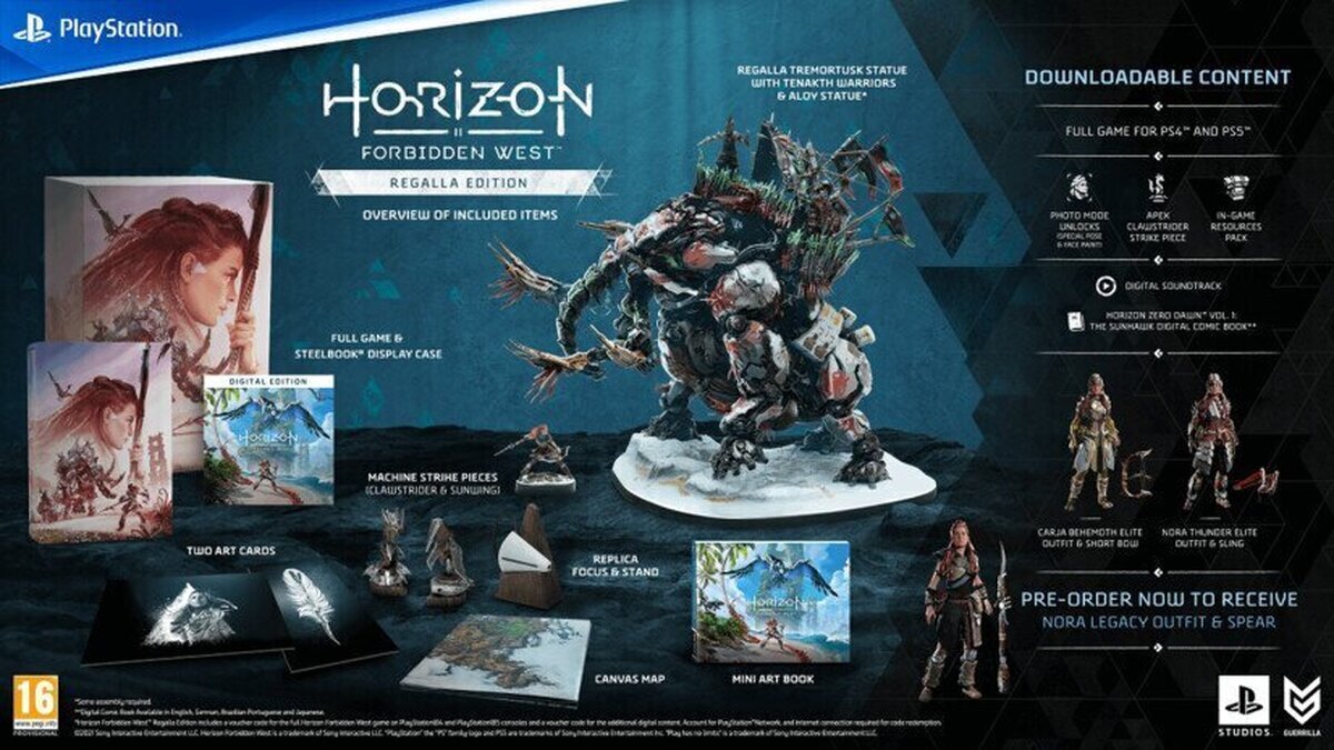 Estas son todas las ediciones de Horizon Forbidden West. Ya se pueden reservar