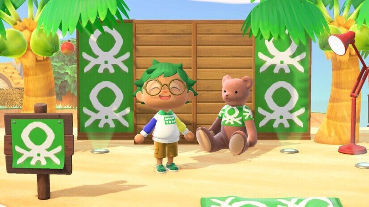 Las piezas icónicas de la marca de Treviso en la isla arcoíris de Animal Crossing