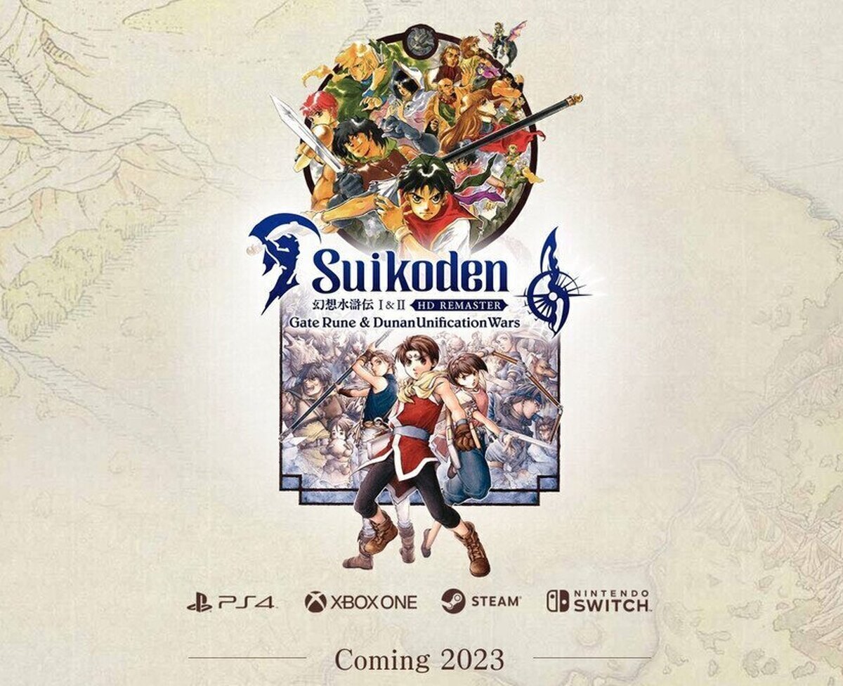 ¡Suikoden I&II HD Remaster Gate Rune & Dunan Unification Wars anuciados para 2023!