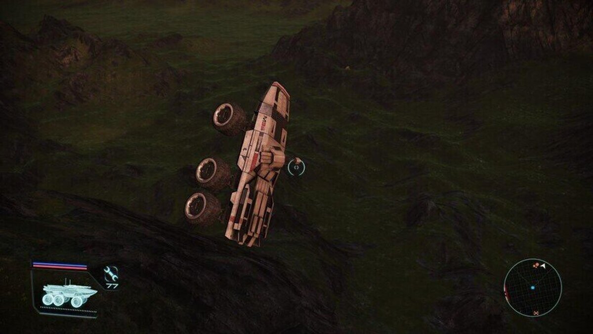 Los controles del Mako. Uno de los momentos más desesperantes de la saga Mass Effect