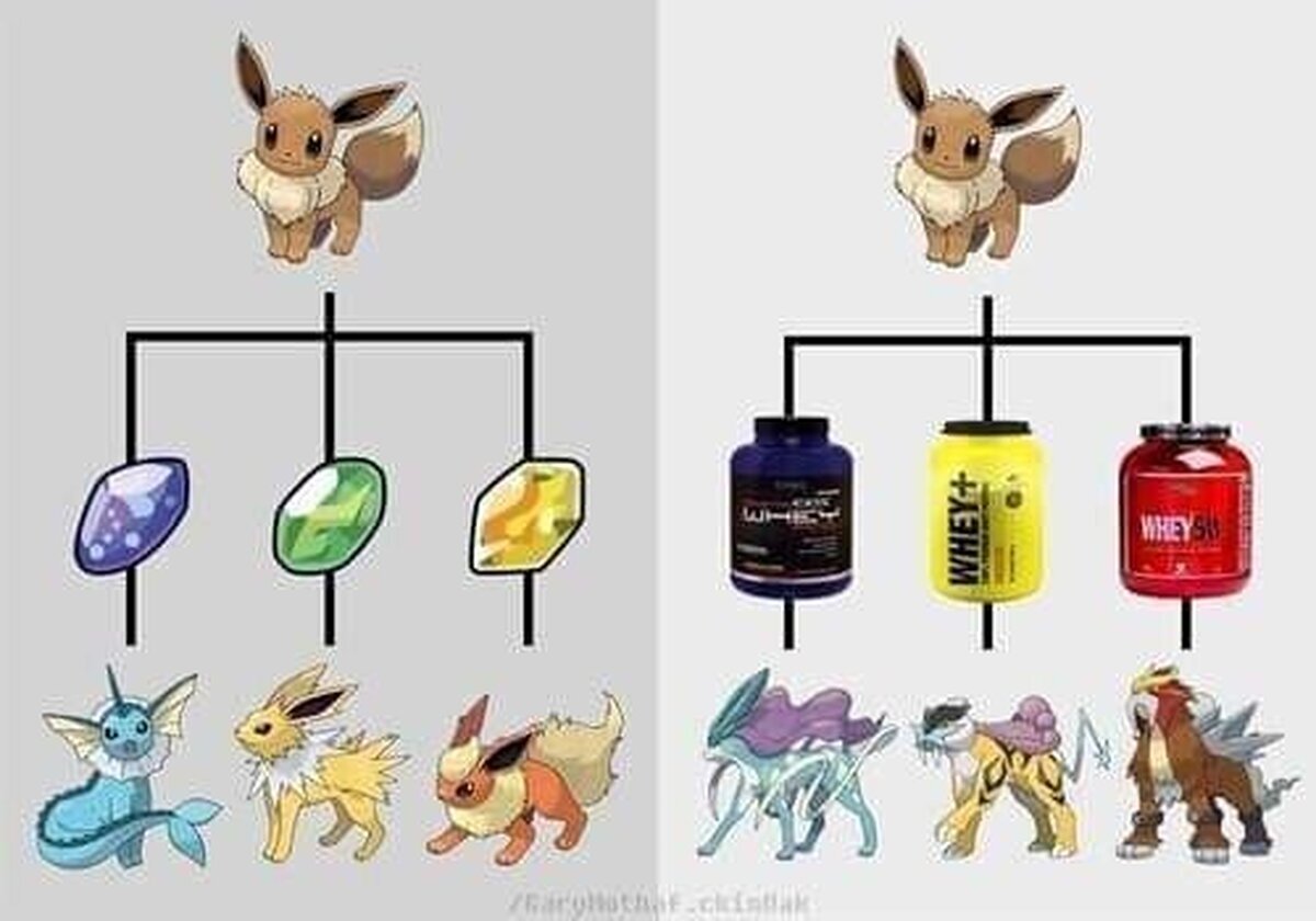 Eevee y sus super-evoluciones 