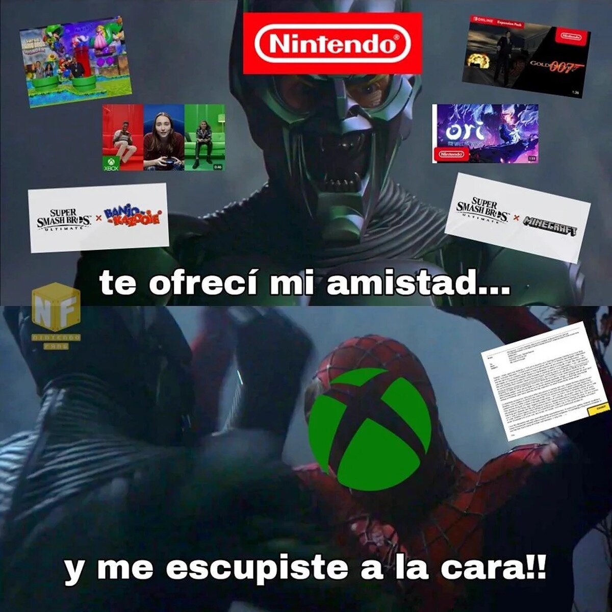 No sé si Nintendo se sentirá traicionado después de todo lo que hizo Xbox para supuestamente comprar