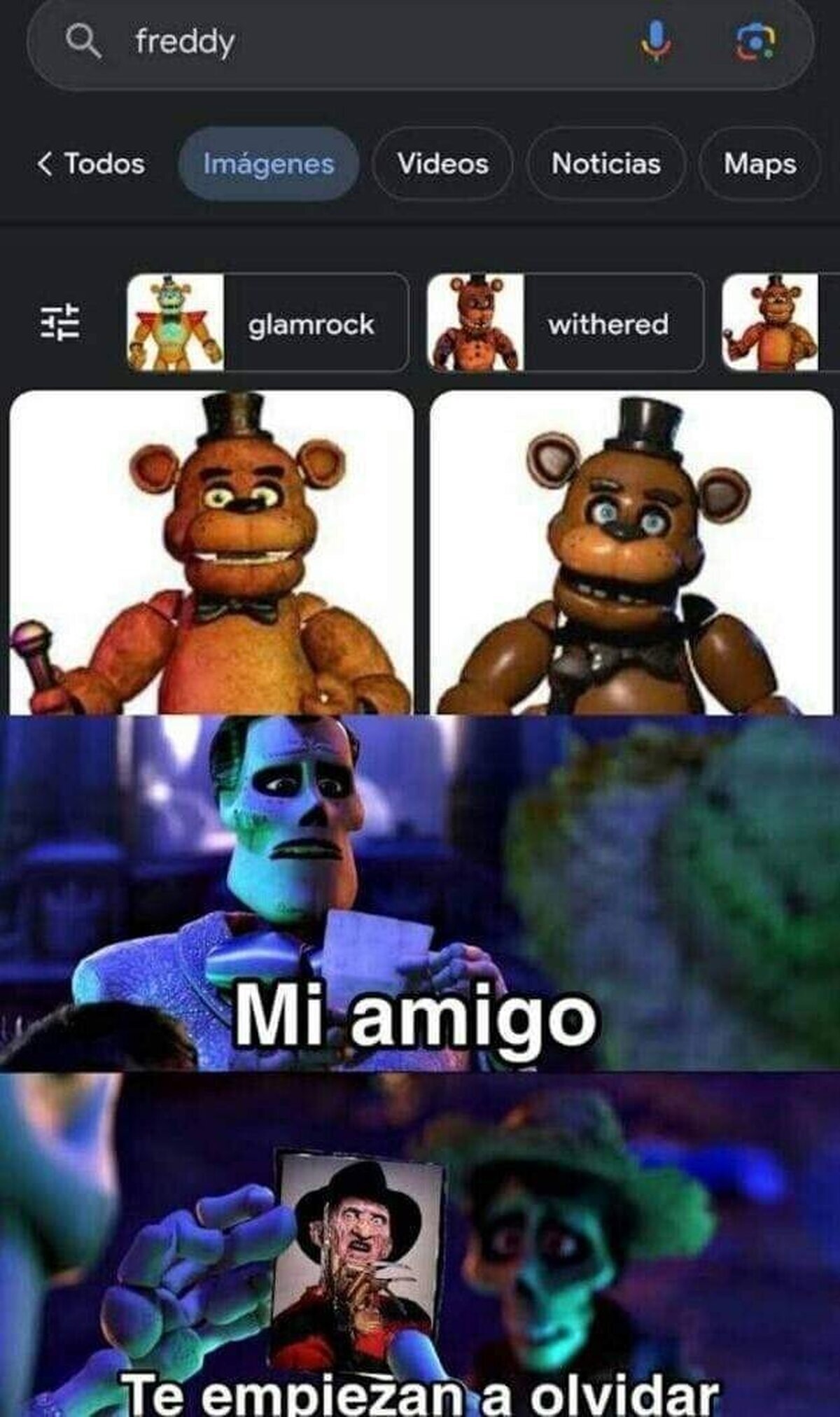 Nunca te olvidaremos Freddy Krueger  