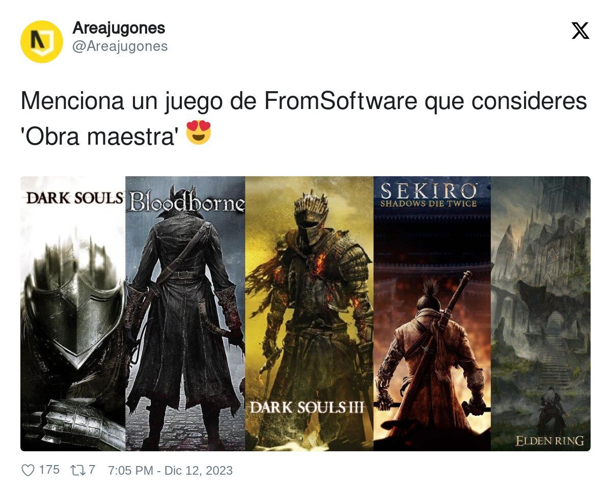 Menciona un juego de FromSoftware que consideres 'Obra maestra' 