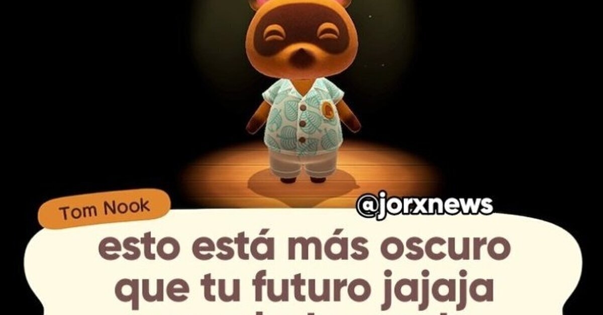 He abierto el Animal Crossing y Tom Nook acaba de soltarme esta joyita