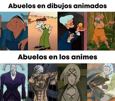 Ojalá llegar a abuelo como en los anime