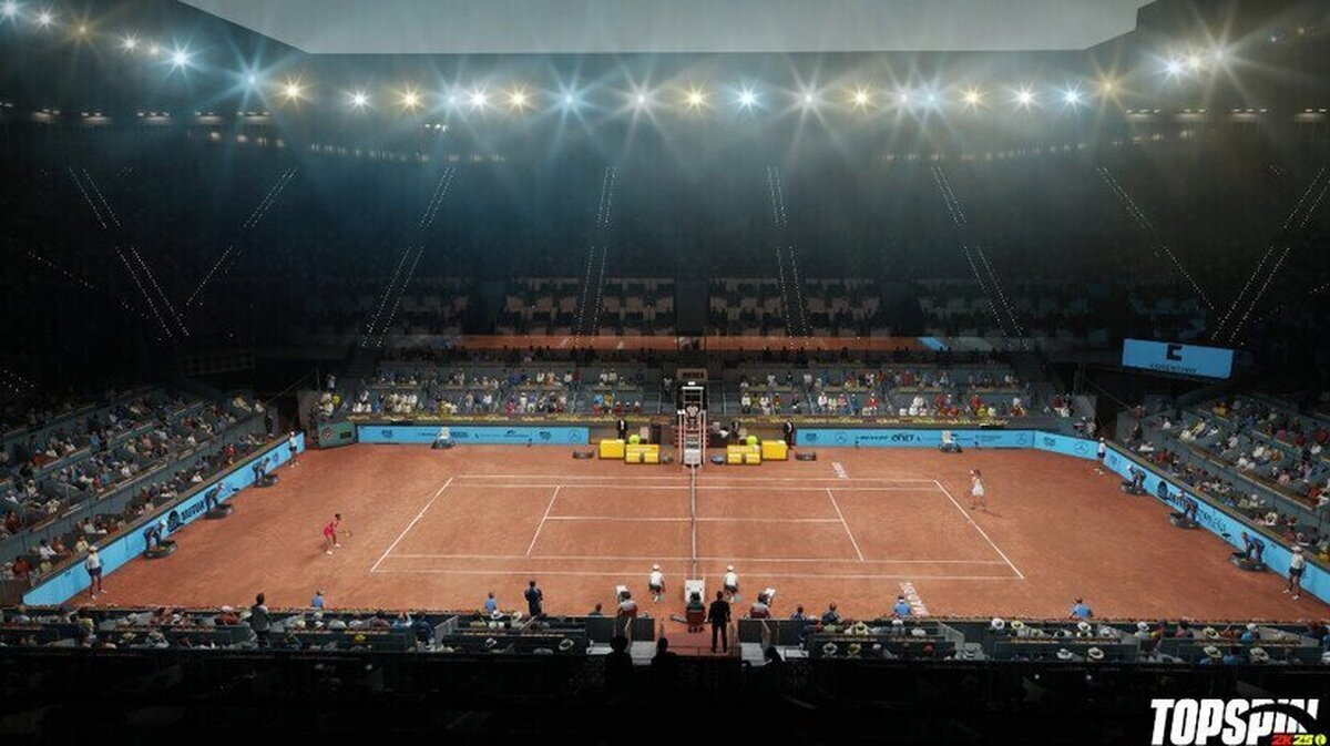 La Caja Mágica, sede del Mutua Madrid Open, aparecerá en TopSpin 2K25 como una de las pistas oficiales del juego