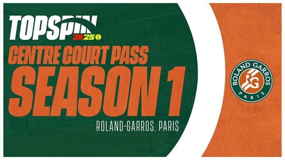TopSpin 2K25 anuncia el contenido del Pase Centre Court