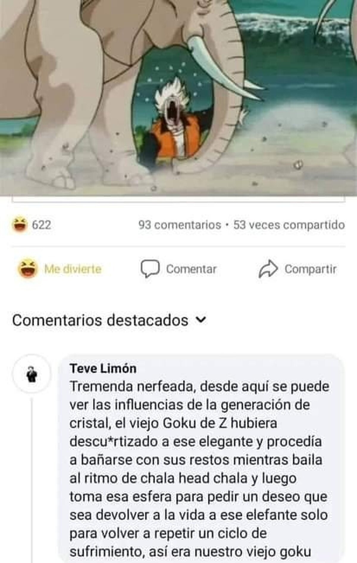 Ese elefante es el ser más fuerte del multiverso @CondorPana