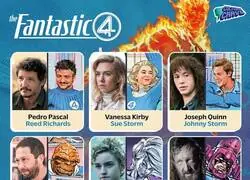 El c&aacute;sting hasta la fecha de la peli de Los 4 Fant&aacute;sticos