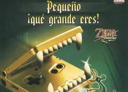 Publicidad en prensa de The Legend of Zelda: The Minish Cap (Game Boy Advance, 2004).

&iexcl;Con consola especial dorada!