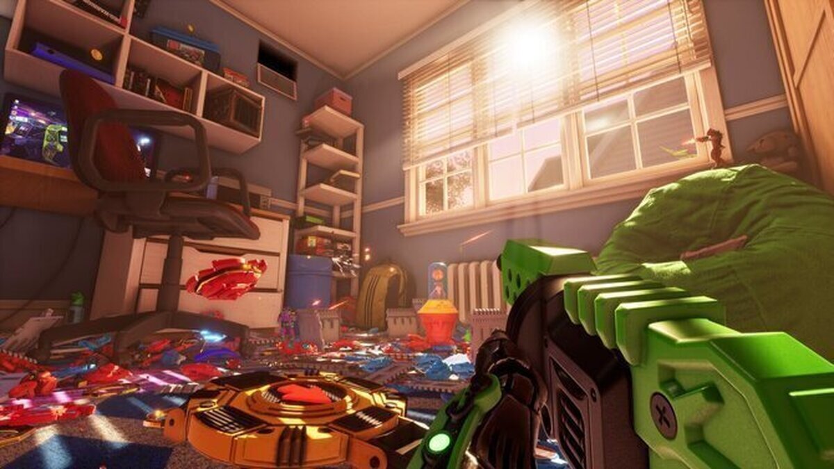 HYPERCHARGED: Unboxed. El aparatado 'indie' donde te das tiros con juguetes dentro de una habitación