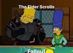 El multiverso Bethesda en Los Simpsons