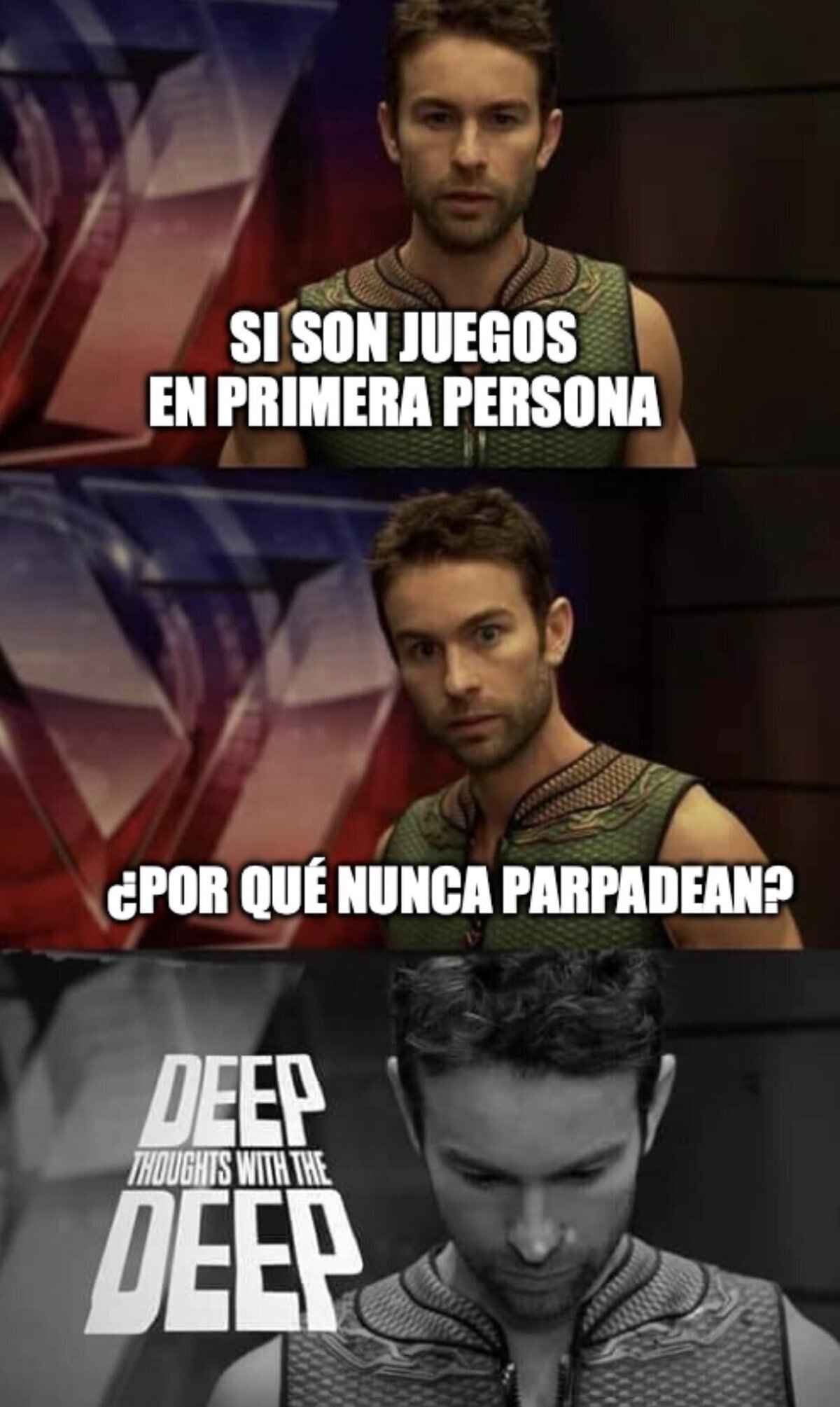 "Parpadean cuando tú lo haces"