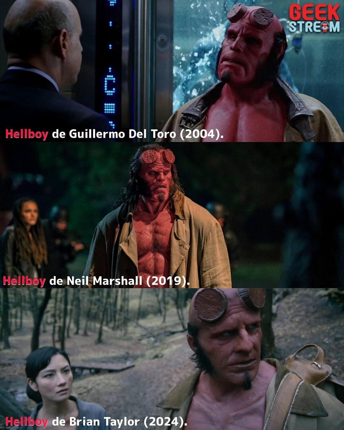 Tres Hellboys en 20 a&ntilde;os &iquest;Cual es tu favorito?