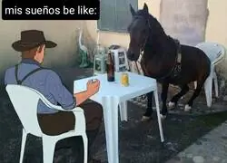 Arthur y su caballo cuando nadie est&aacute; viendo