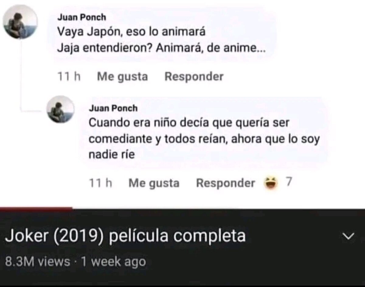 La trama del Joker resumida en dos comentarios