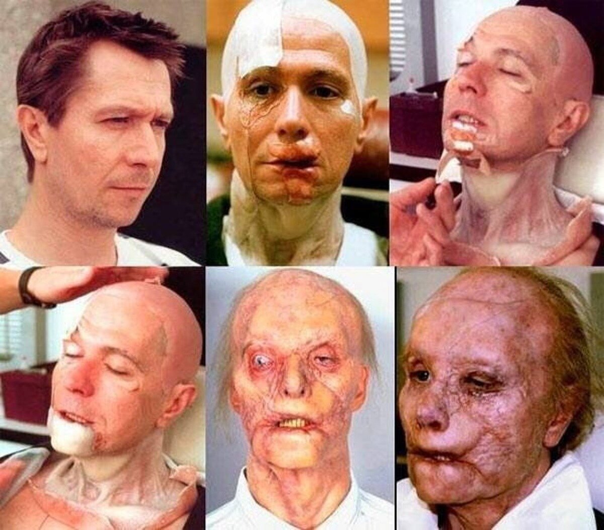 Aun me da escalofrios este maquillaje de Gary Oldman