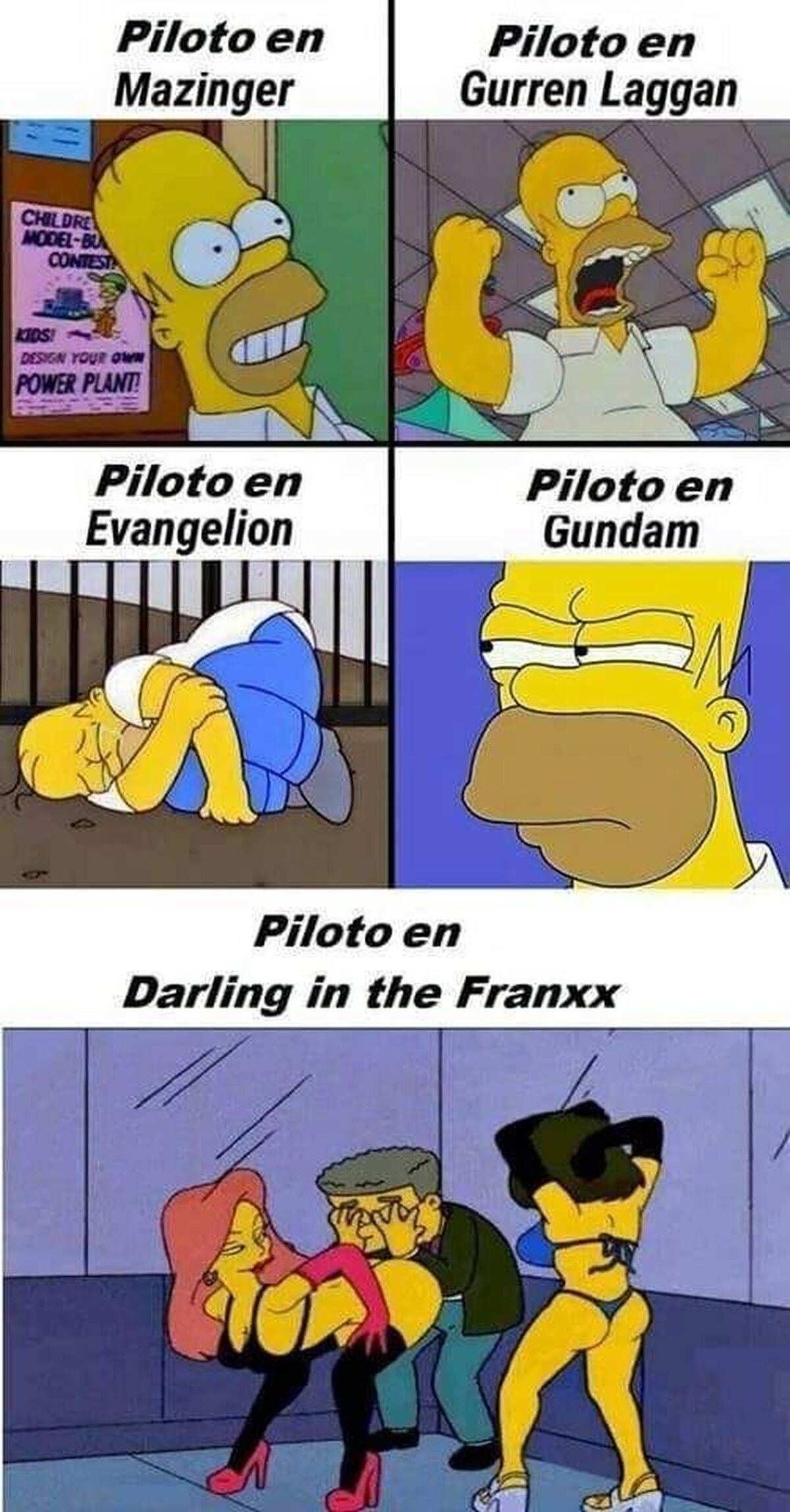 Analizando los pilotos de algunso mechas