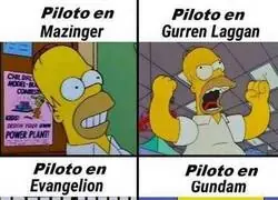 Analizando los pilotos de algunso mechas