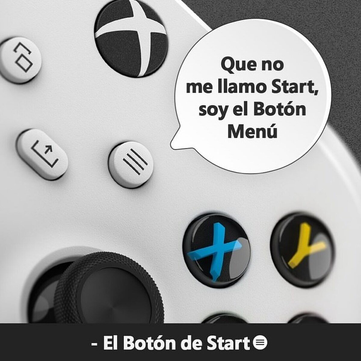 Exclamó el botón de Start